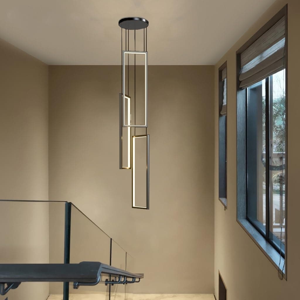 Luminária Pendente LED Regulável com Controle Remoto Longa Cor Prata 100W