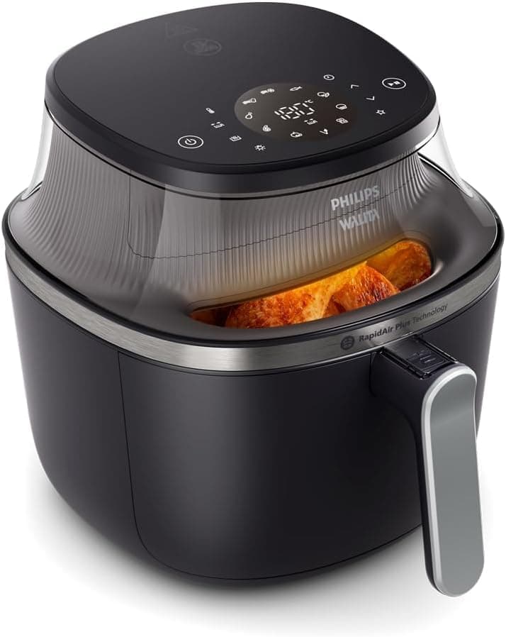 Fritadeira air fryer Digital c/visor, Philips Walita, 7,2L, preta, 110v – NA341