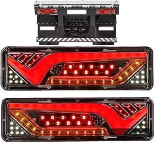 Par Lanterna Led Caminhão Traseira Seta Sequêncial 30 Cm KLX Qualidade e Inovação