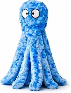 Brinquedo de pelúcia azul de polvo para animais de estimação com som