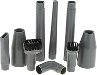 Conjunto de 9 acessórios para aspirador de pó JTLB com tubos e bicos cinza