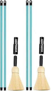 Kit 2 Escova Vassoura Limpa Teto Multiuso com Cabo – Azul e Sisal