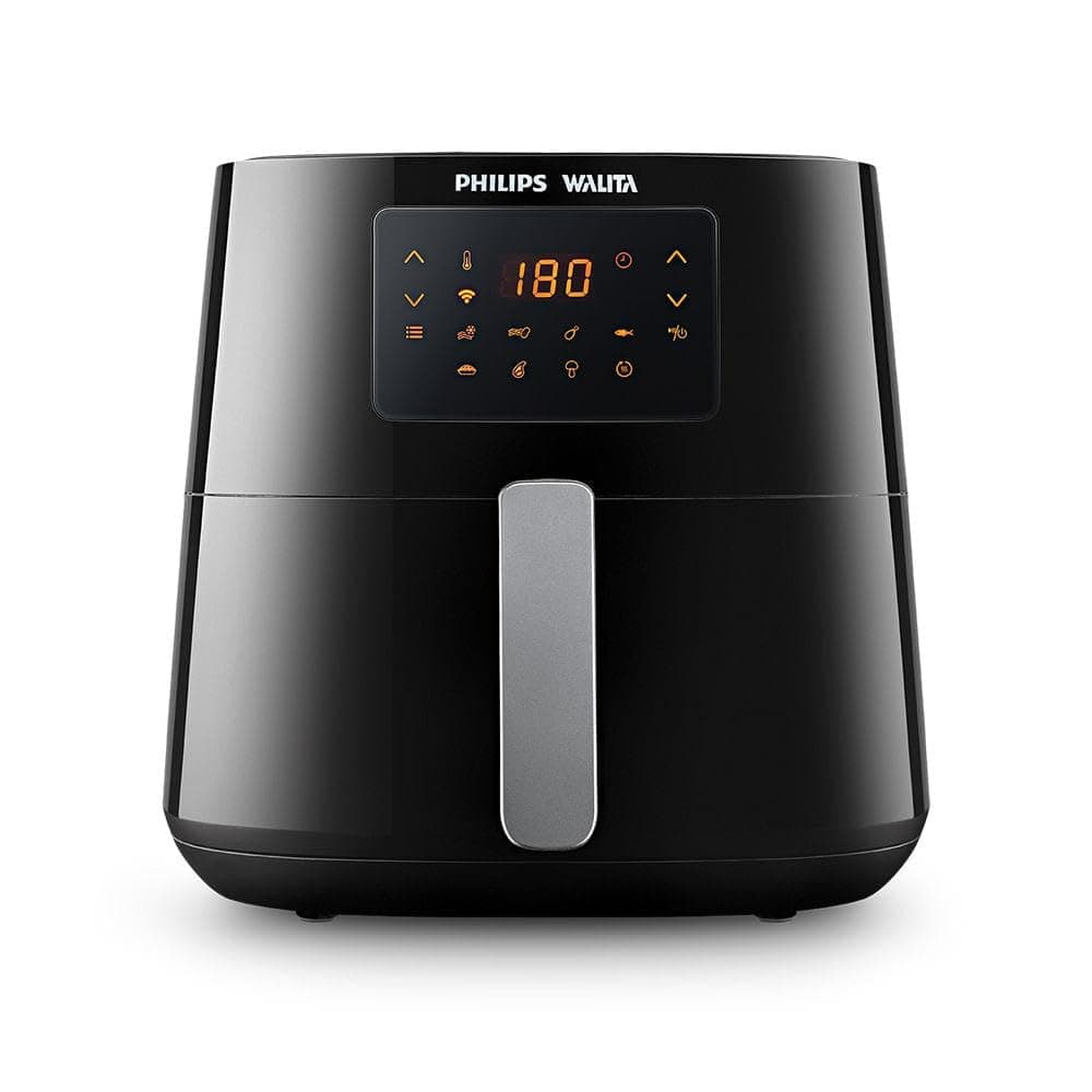 Fritadeira Airfryer Essential XL Conectada, Philips Walita, conectividade c/Alexa, 6.2L de capacidade, Preta, 2000W, 220V (RI9280/91)