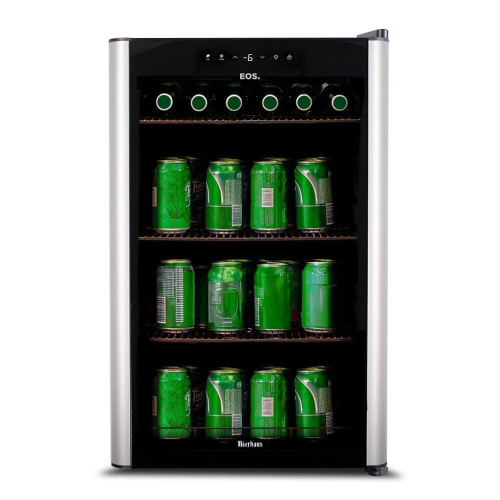 Cervejeira Eos Bierhaus 76 Litros Frost Free com Compressor e Porta de Vidro com Inox Ece80 220v