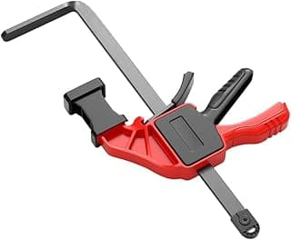 Braçadeira de trilho estilo F para serra de trilha, braçadeira de madeira resistente com 90 kg, luminária de liberação rápida de aço carbono, suporte de guia de marcenaria para trilhos de 12 x 8 mm (A