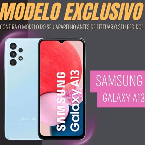 Película de vidro 3D 9H cobrindo totalmente a tela do smartphone Samsung Galaxy A13