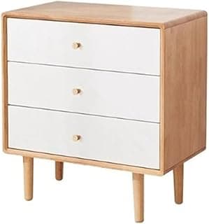 Armário de gaveta de quarto branco com 3 gavetas de armazenamento, madeira, para guarda-roupas, foyer e quartos de hóspedes
