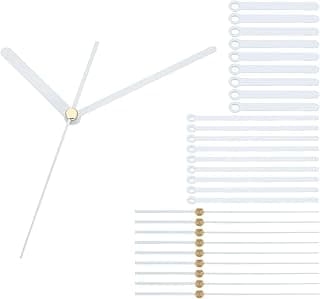 Kit de ponteiros de relógio de substituição com ponteiros brancos e ouro