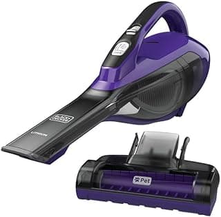 Aspirador portátil sem fio BLACK+DECKER Dustbuster AdvancedClean Pet roxo