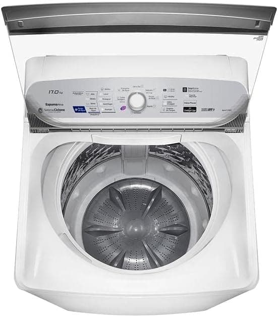 Máquina de Lavar Roupa Panasonic NA-F170B7W Smartsense Lavagem Inteligente 17kg Branca 127V