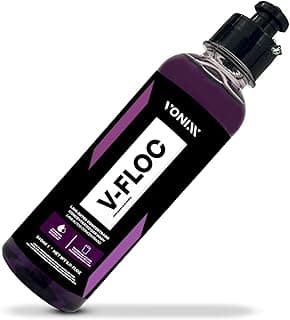 Shampoo automotivo concentrado V-floc 240ml da Vonixx, frasco roxo e preto com etiqueta branca