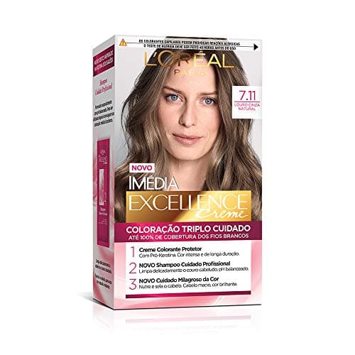 Coloração Imédia Excellence, L'Oréal Paris, 7.11 Louro Cendre Natural