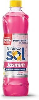 Girando Sol Desinfetante Perfumado Jasmim 500Ml Desinfetante Líquido De Uso Geral Rosa Elimina 99 9% Dos Germes E Bactérias