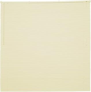 Persiana horizontal bege de PVC fechada