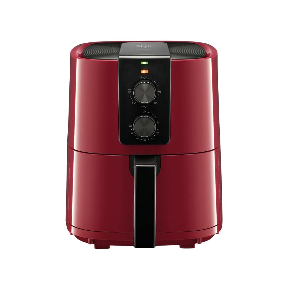 Fritadeira Elétrica Airfryer Elgin Cuisine Fry Gourmet Circulação de Ar Ultrarrápido 5,5L Vermelha 220V