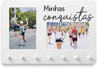 Porta Chaves Medalhas com Porta-Retrato Decorativo Minhas Conquistas