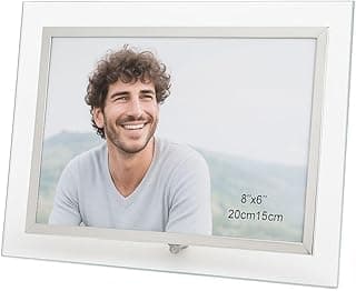 Yangzi - Porta Retrato Vidro Prime Borda Prata Para Fotos 15x20 Horizontal - Tuut