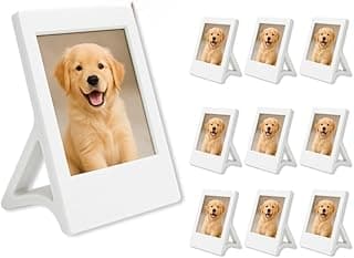 Kit 10 mini porta-retratos polaroid brancos para mesa, decoração e lembrancinhas de eventos