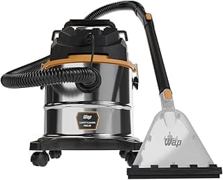 Aspirador de carpete WAP Pro 25, aço inoxidável, 1700W, 2250mmH20, 8m de alcance