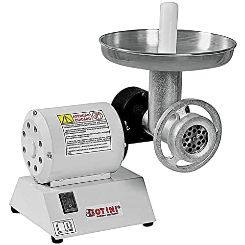 Moedor de carne elétrico Botini B09 cinza e preto
