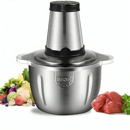 Processador de Alimentos Elétrico 3 Litros, Aço Inox, Motor 850W, SUS304