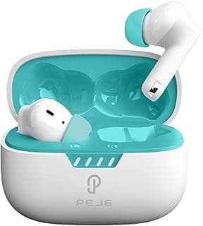Fone Bluetooth 5.4 PEJE L11 TWS Sem Fio, Estéreo Hi-Fi, Microfone ENC, IPX4 Resistente à Água e Suor, 21H Bateria (7H + 14H Case), USB-C, Design Leve, ConexãoAuto, iPhone e Android （Branco）