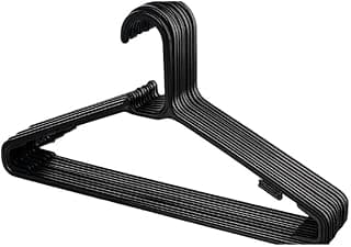 Sanremo - Cabide Plástico Adulto para Roupas Leves, Embalagem com 10 Unidades, Linha Easy