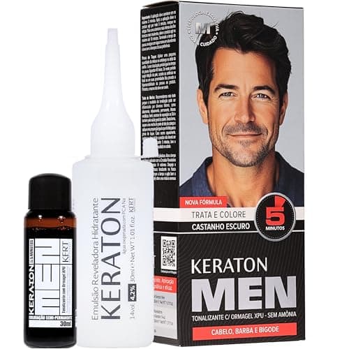 Keraton Tonalizante Men 30Ml Castanho Escuro