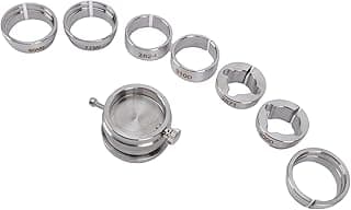 Kit de fixação de movimento de relógio em aço inoxidável com 8 peças