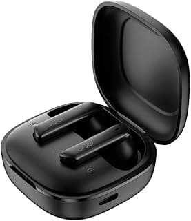 Fone de Ouvido Bluetooth QCY HT05 Melobuds ANC dentro do estojo de carregamento preto