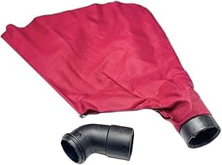Kit de capa antipoeira vermelha e tubo de cotovelo preto para lixadeira de cinto