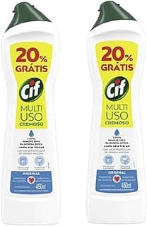 Kit com 2 garrafas de detergente Cif Multiuso Cremoso Original 450ml