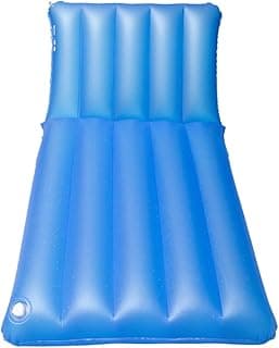 Colchão inflável articulado azul para uso hospitalar