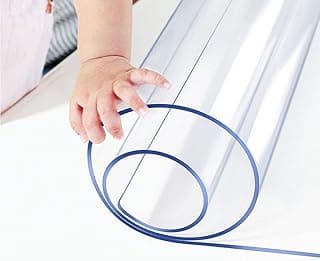 Tapete de mesa transparente de PVC à prova d'água para proteção de mesa de vidro