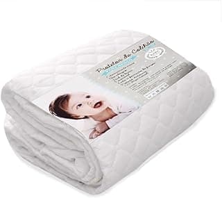 Protetor de colchão impermeável branco para berço padrão americano