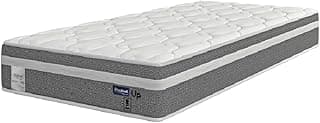 Colchão Solteiro Molas Ensacadas Euro In Up 88x188x26cm Cinza/Branco Probel