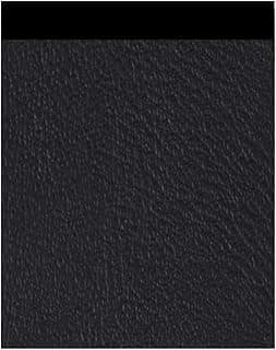 Cortina persiana adesiva preta com textura de couro, fácil instalação, ideal para ambientes residenciais.