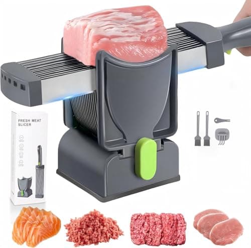 Fatiador, Picador, Espessura Ajustável, Fatia Rápida, Cortador Manual de Carne, Genérico, Fatiador Multifuncional, Aço Inoxidável