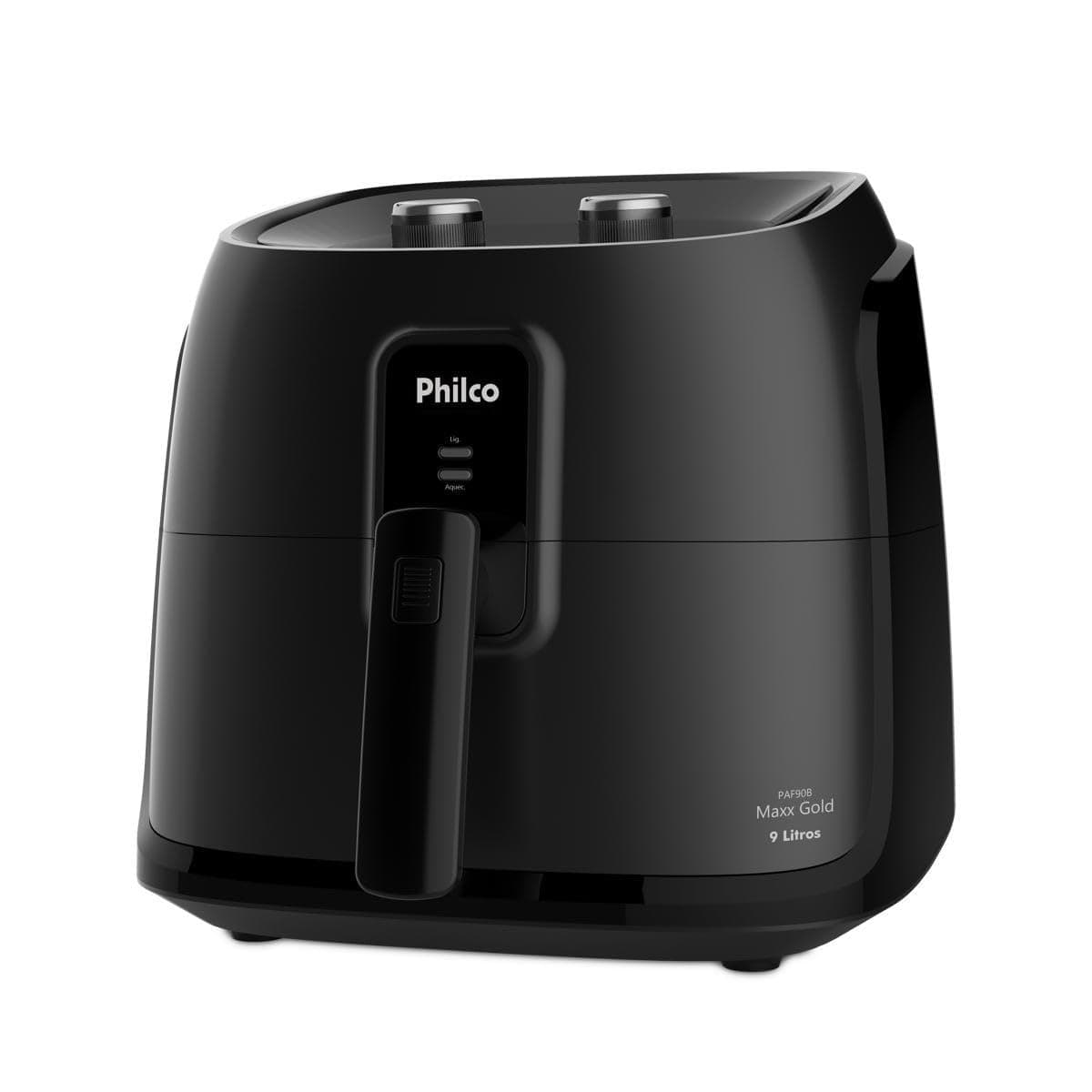 Fritadeira Elétrica Air Fryer Philco Max Gold PAF90B Cesto Quadrado 9L Preto 220V