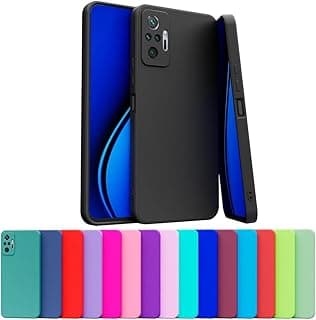 Capa celular preta para Xiaomi REDMI NOTE 10 PRO com proteção de câmera