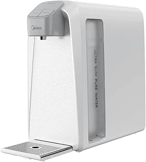 Purificador de Água SlimPure Branco Bivolt Midea, frente