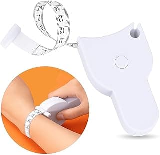 Fita métrica retrátil automática de 150cm para medir cintura, braço e coxa em cm e polegadas