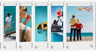 Kit de 5 Molduras Magnéticas de Acrílico Transparente – Porta Retrato Flutuante 6x9cm, Moderno e Versátil para Fotos