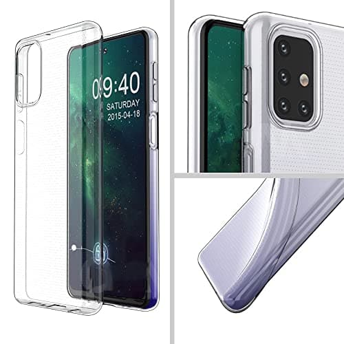 Capa transparente Samsung Galaxy M31S, protege contra quedas e arranhões.