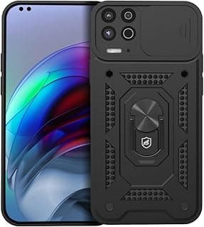 Capa de celular preta para Motorola Moto G100 com proteção reforçada
