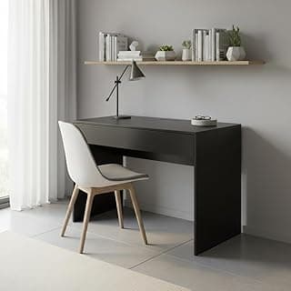 Escrivaninha Compacta Moderna Mesa para Escritório e Estudos (PRETO)