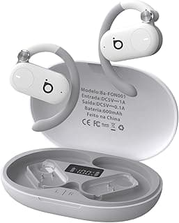 Fones de Ouvido sem Fio Basike D91 Bluetooth 5.4 Estéreo Hi-Fi Branco
