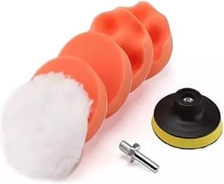 Kit de polimento automotivo com almofadas de polimento e lixa, adaptador M14