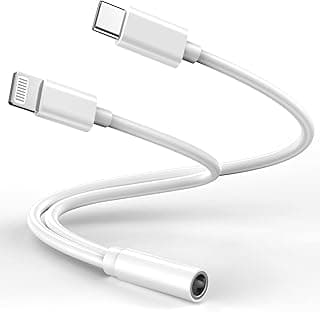 Cabo Adaptador Lightning para Fone de Ouvido 3,5 mm, Branco, Flexível, Certificado Apple MFi