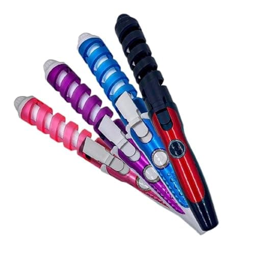 Modelador de Cachos Espiral Bivolt com Revestimento Cerâmico Turbo – Ondulação Perfeita e Segura para Todos os Tipos de Cabelo